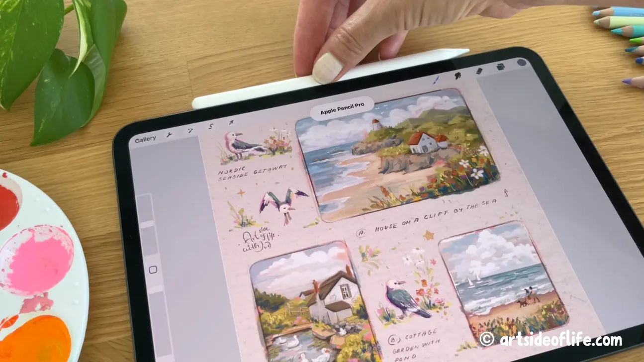 Photo: Apple Pencil Pro automatic pairing and charging - ©Art Side of Life